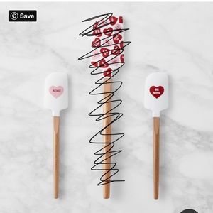 Mini Heart Spatulas (2)- William and Sonoma